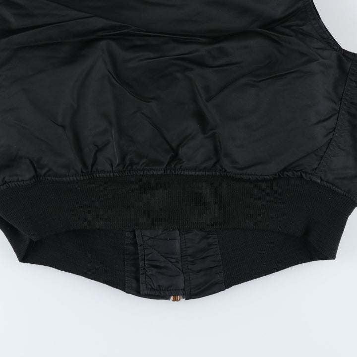 90'S Alpha padded vest, made in the USA, men's size M, vintage Nylon black type Vintage Second Hand