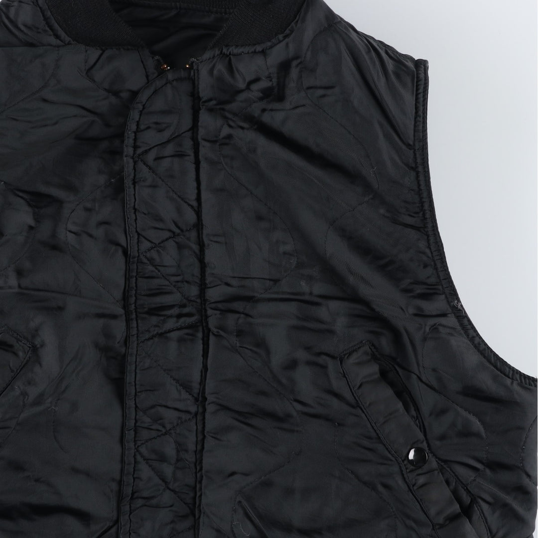 90'S Alpha padded vest, made in the USA, men's size M, vintage Nylon black type Vintage Second Hand