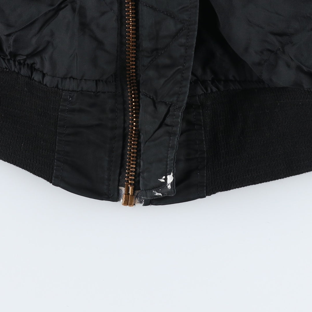 90'S Alpha padded vest, made in the USA, men's size M, vintage Nylon black type Vintage Second Hand