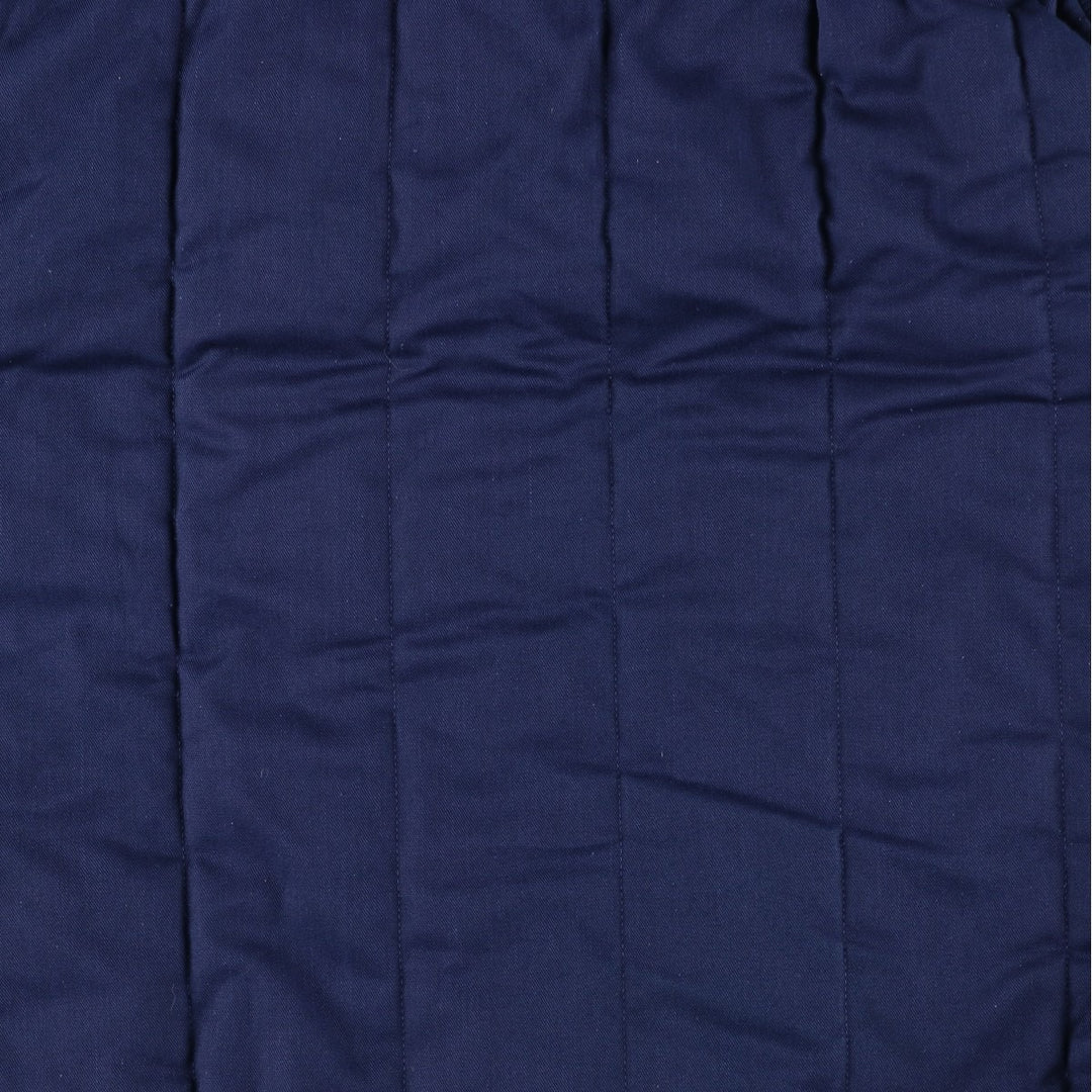 Barbour Padded Vest, 3 Warrant, Made in the UK, Men's XL polyester navy blue type Vintage Second Hand