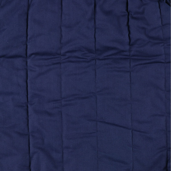 Barbour Padded Vest, 3 Warrant, Made in the UK, Men's XL polyester navy blue type Vintage Second Hand