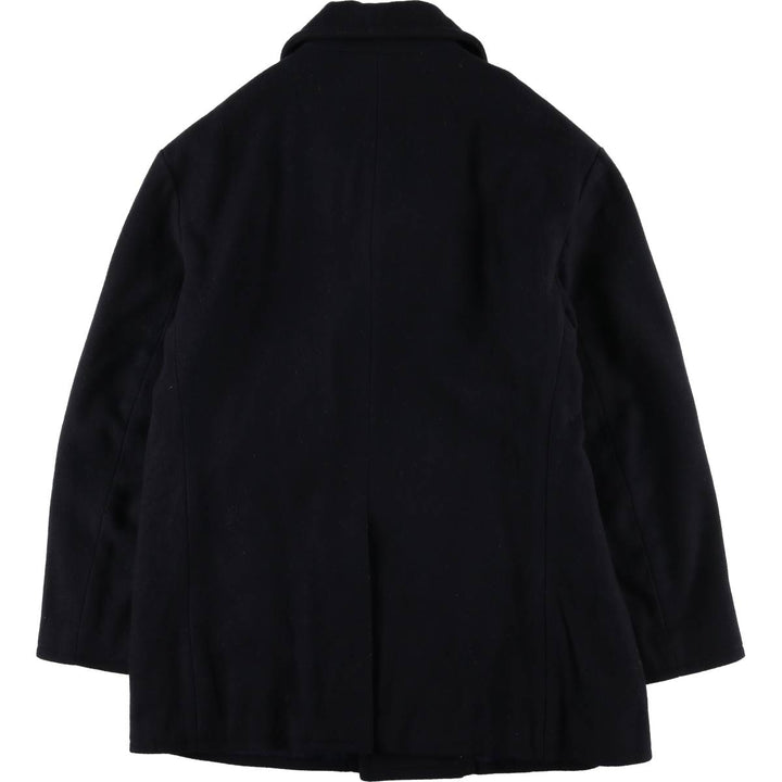 Ralph Lauren POLO by Ralph Lauren padded double-breasted wool half coat, men's size M wool navy blue type Vintage Second Hand