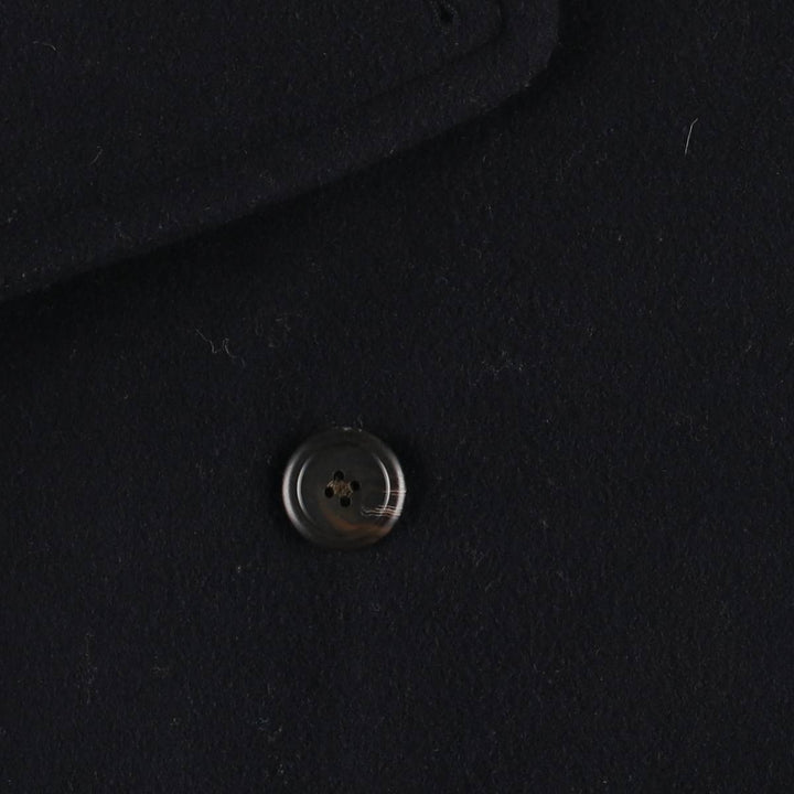 Ralph Lauren POLO by Ralph Lauren padded double-breasted wool half coat, men's size M wool navy blue type Vintage Second Hand