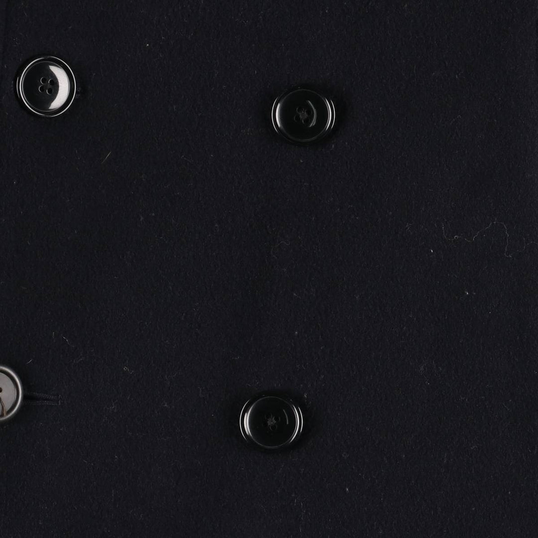 Ralph Lauren POLO by Ralph Lauren padded double-breasted wool half coat, men's size M wool navy blue type Vintage Second Hand