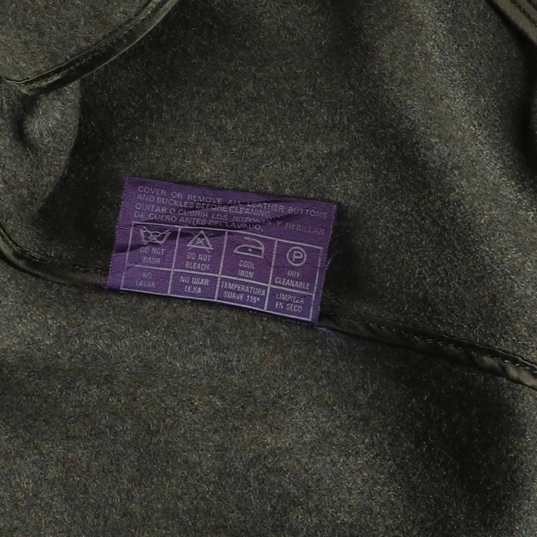 Burberry's wool half coat, size M, men's wool Khaki type Vintage Second Hand