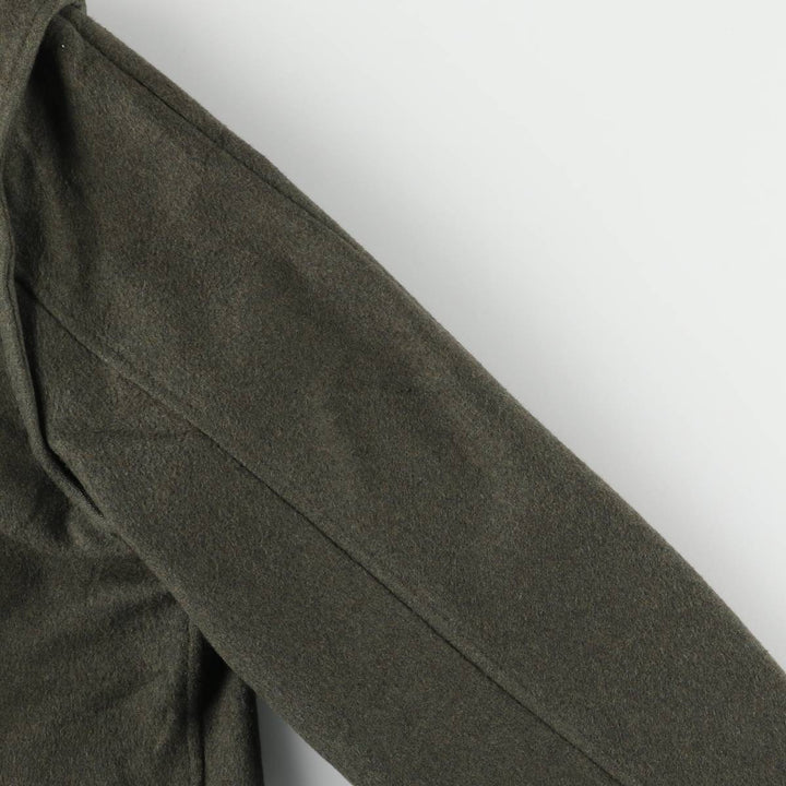 Burberry's wool half coat, size M, men's wool Khaki type Vintage Second Hand