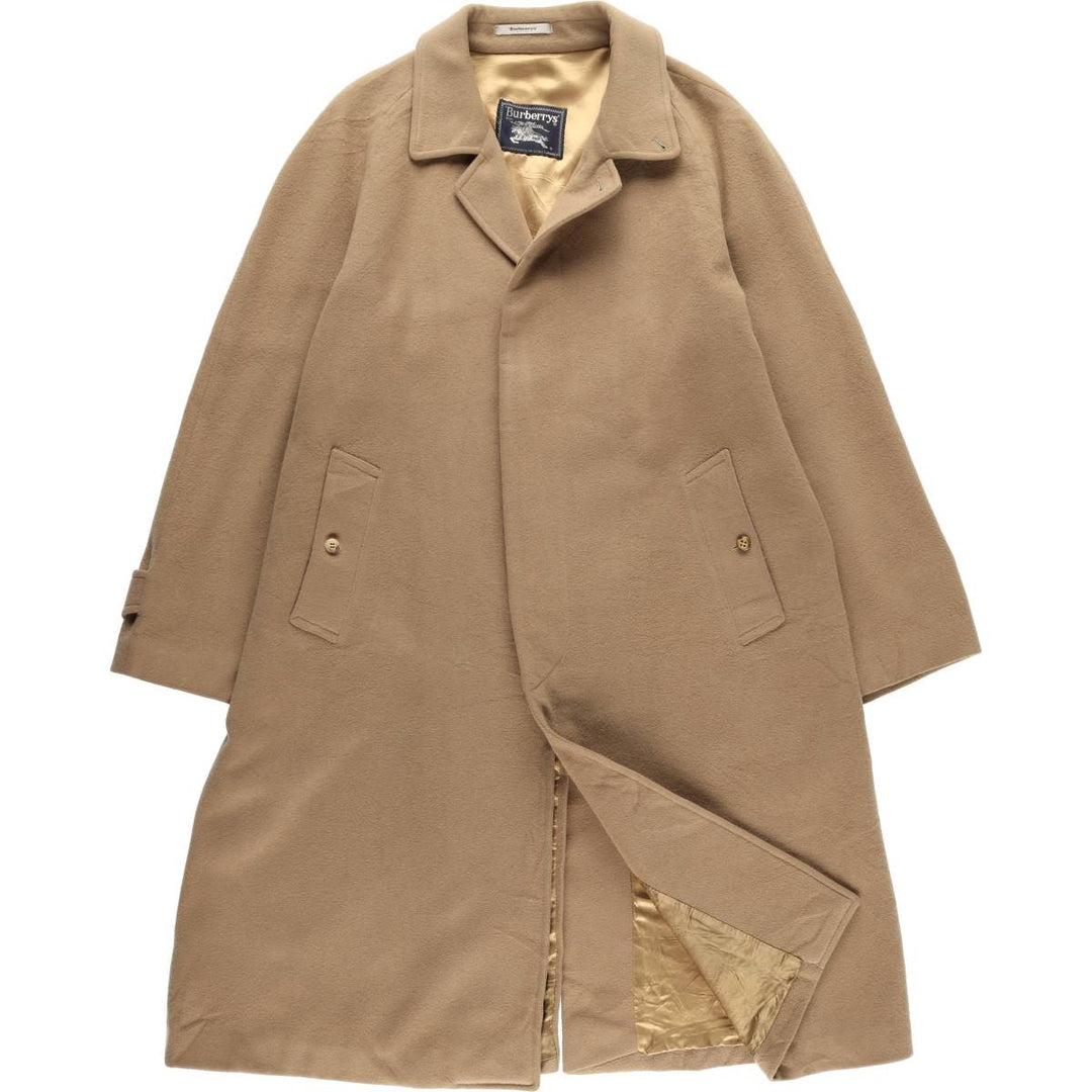 Burberry's wool long coat, made in Spain, men's size L wool Beige type Vintage Second Hand