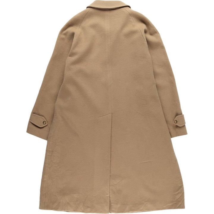 Burberry's wool long coat, made in Spain, men's size L wool Beige type Vintage Second Hand