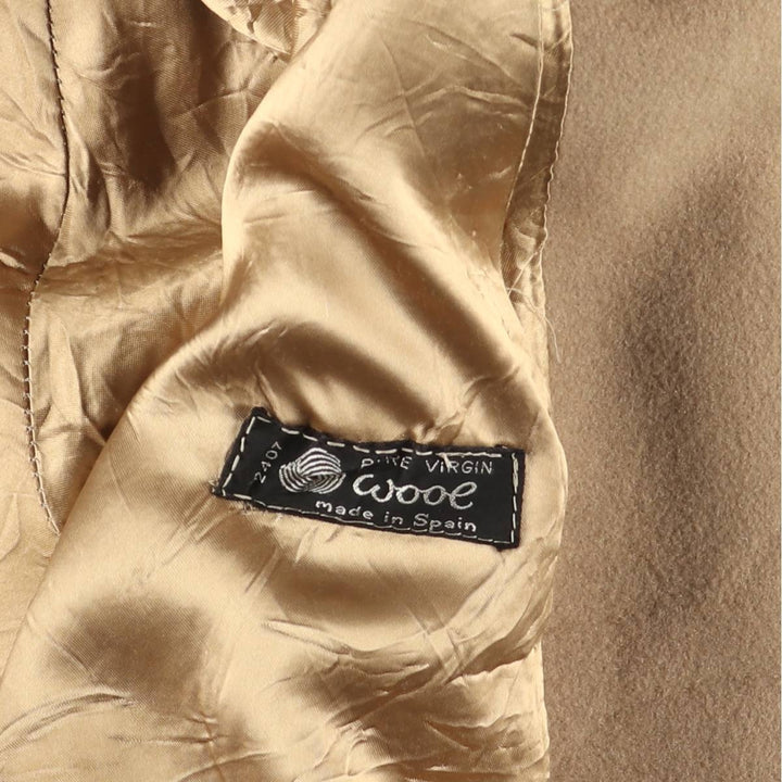 Burberry's wool long coat, made in Spain, men's size L wool Beige type Vintage Second Hand