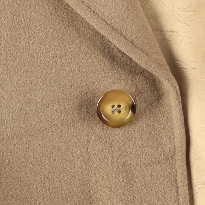 Burberry's wool long coat, made in Spain, men's size L wool Beige type Vintage Second Hand