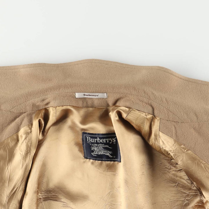 Burberry's wool long coat, made in Spain, men's size L wool Beige type Vintage Second Hand