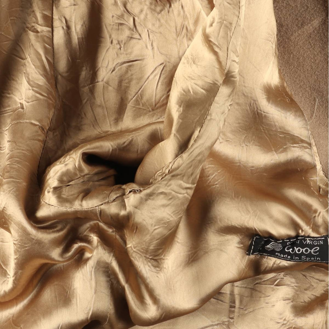 Burberry's wool long coat, made in Spain, men's size L wool Beige type Vintage Second Hand