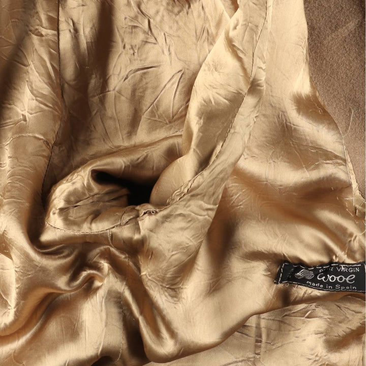 Burberry's wool long coat, made in Spain, men's size L wool Beige type Vintage Second Hand