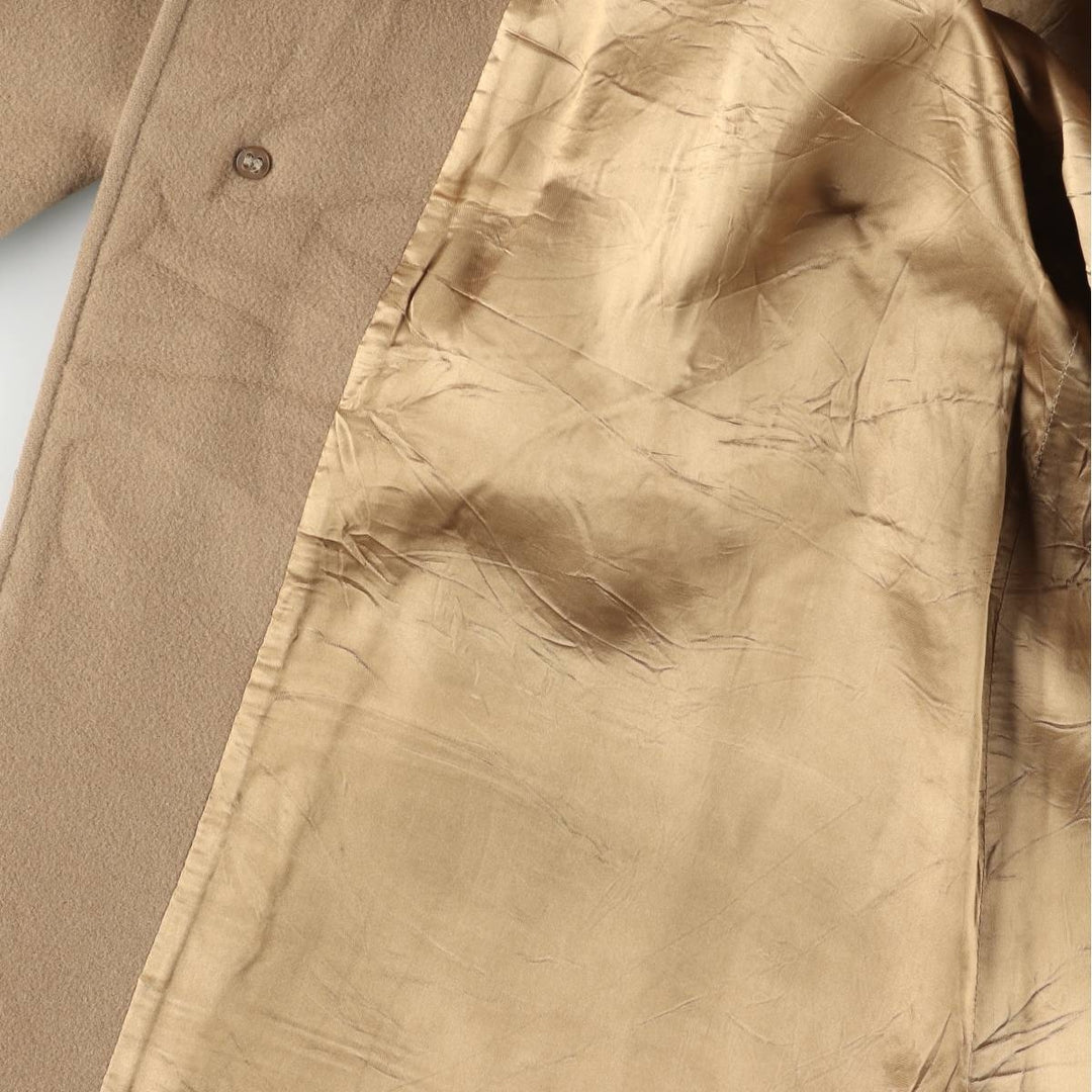 Burberry's wool long coat, made in Spain, men's size L wool Beige type Vintage Second Hand