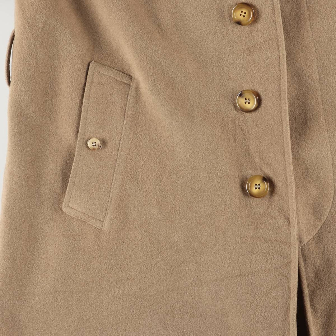 Burberry's wool long coat, made in Spain, men's size L wool Beige type Vintage Second Hand