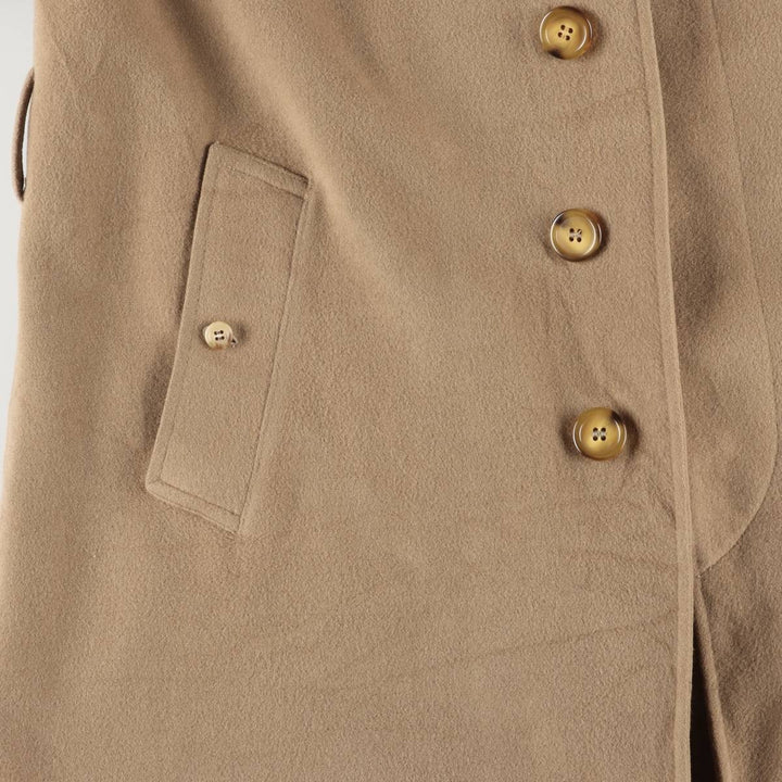 Burberry's wool long coat, made in Spain, men's size L wool Beige type Vintage Second Hand
