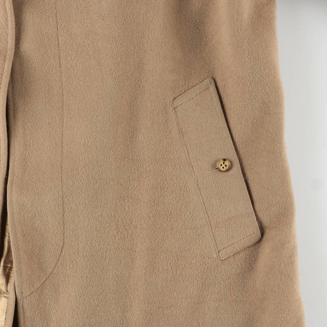 Burberry's wool long coat, made in Spain, men's size L wool Beige type Vintage Second Hand