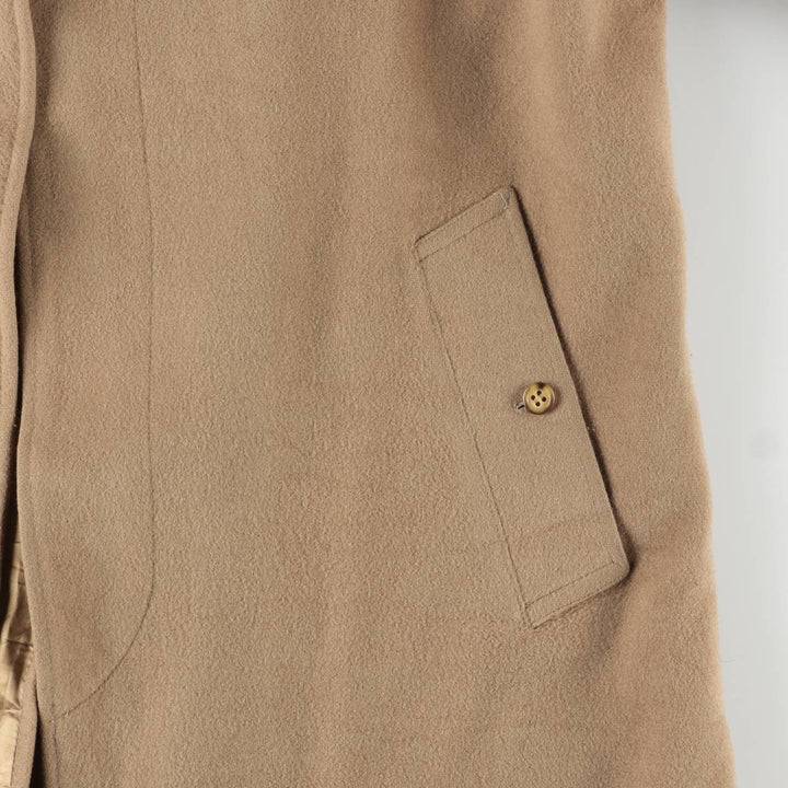 Burberry's wool long coat, made in Spain, men's size L wool Beige type Vintage Second Hand