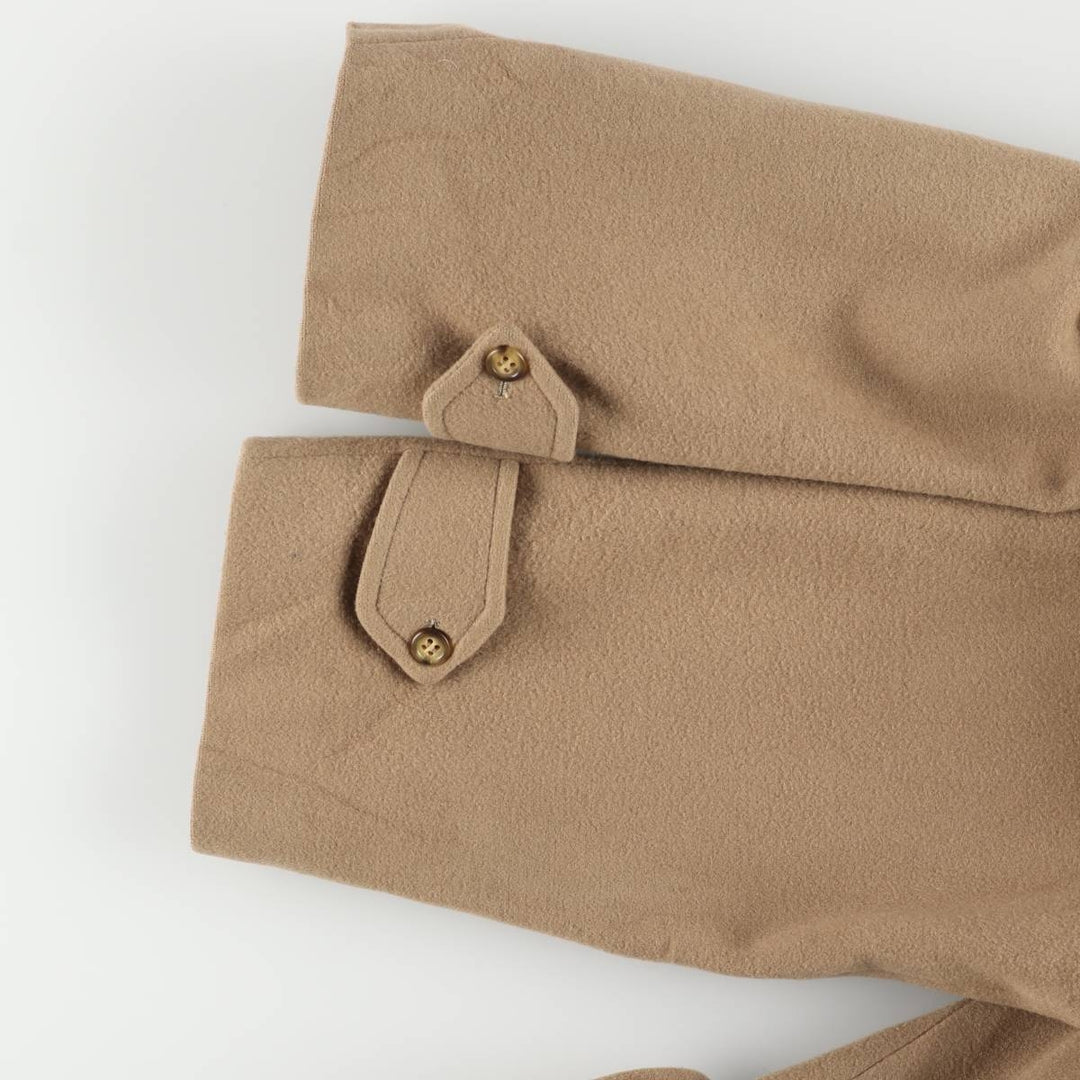 Burberry's wool long coat, made in Spain, men's size L wool Beige type Vintage Second Hand