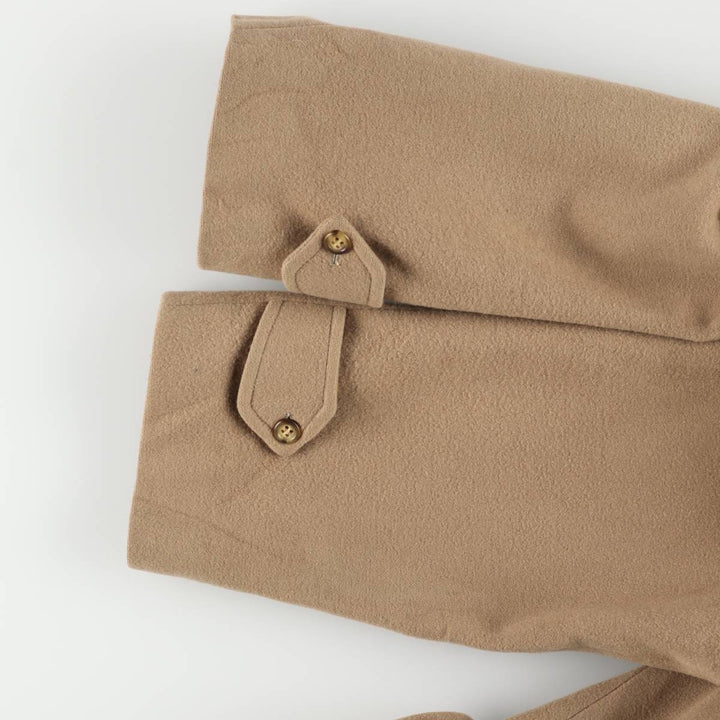 Burberry's wool long coat, made in Spain, men's size L wool Beige type Vintage Second Hand