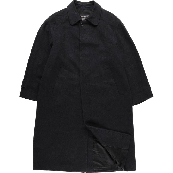 Burberry's Balmacaan coat, men's XL size wool Charcoal Vintage Second Hand