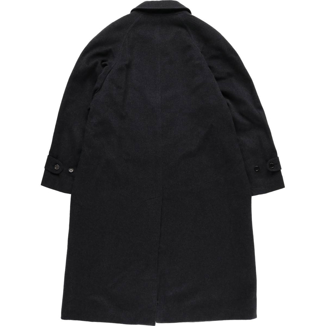 Burberry's Balmacaan coat, men's XL size wool Charcoal Vintage Second Hand