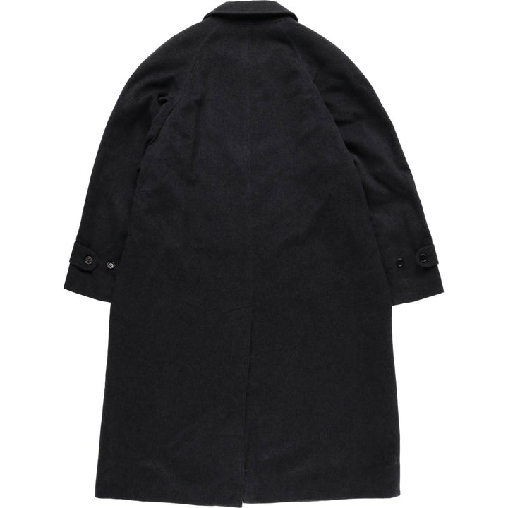Burberry's Balmacaan coat, men's XL size wool Charcoal Vintage Second Hand