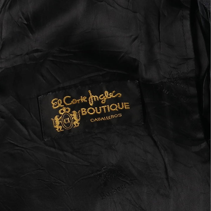 Burberry's Balmacaan coat, men's XL size wool Charcoal Vintage Second Hand