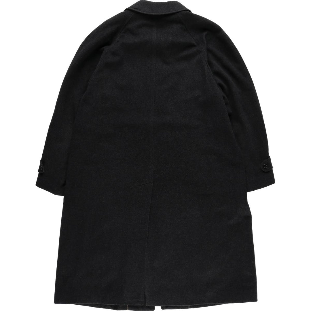 Burberry's Balmacaan coat, men's XL size wool Charcoal Vintage Second Hand