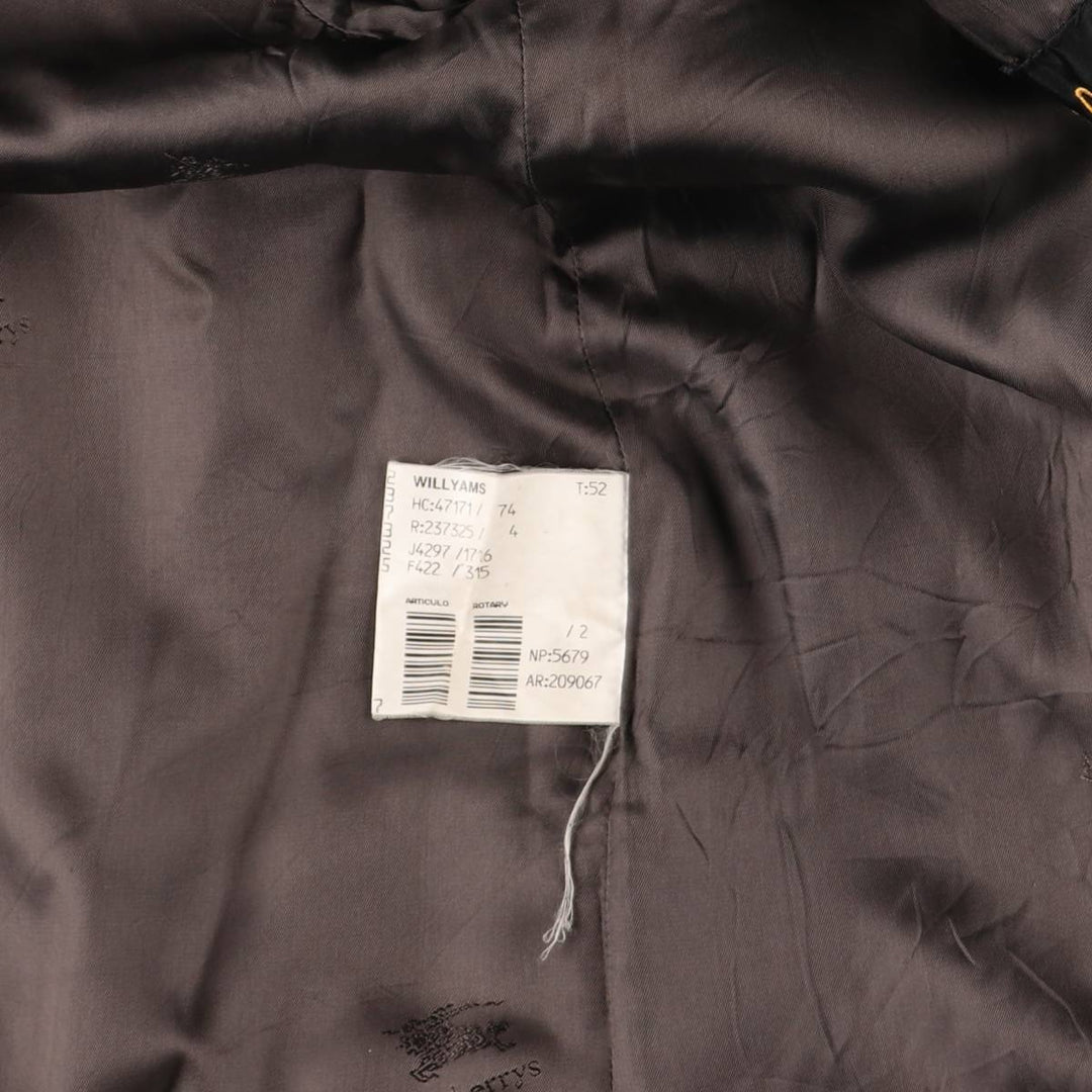 Burberry's Balmacaan coat, men's XL size wool Charcoal Vintage Second Hand