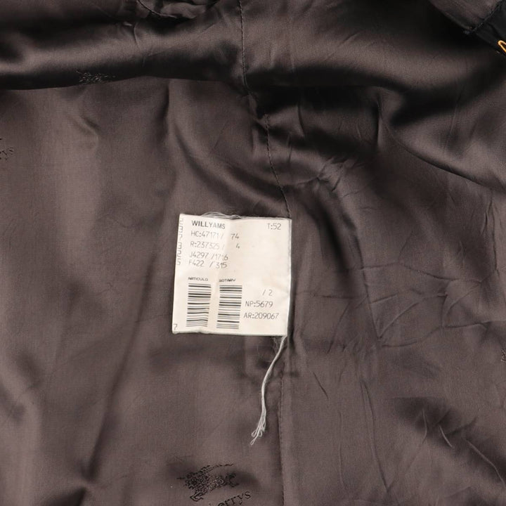 Burberry's Balmacaan coat, men's XL size wool Charcoal Vintage Second Hand