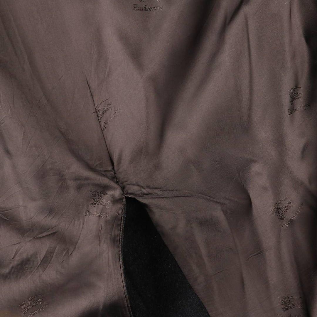 Burberry's Balmacaan coat, men's XL size wool Charcoal Vintage Second Hand