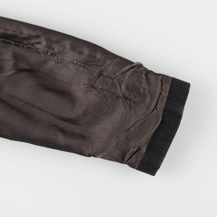 Burberry's Balmacaan coat, men's XL size wool Charcoal Vintage Second Hand