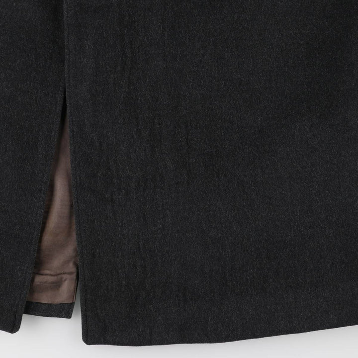 Burberry's Balmacaan coat, men's XL size wool Charcoal Vintage Second Hand