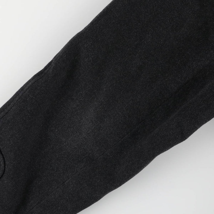 Burberry's Balmacaan coat, men's XL size wool Charcoal Vintage Second Hand