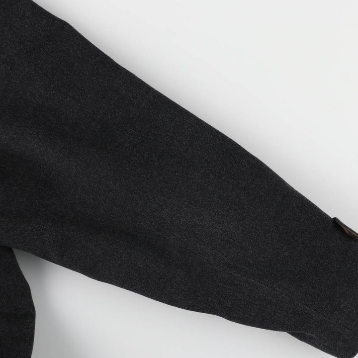 Burberry's Balmacaan coat, men's XL size wool Charcoal Vintage Second Hand