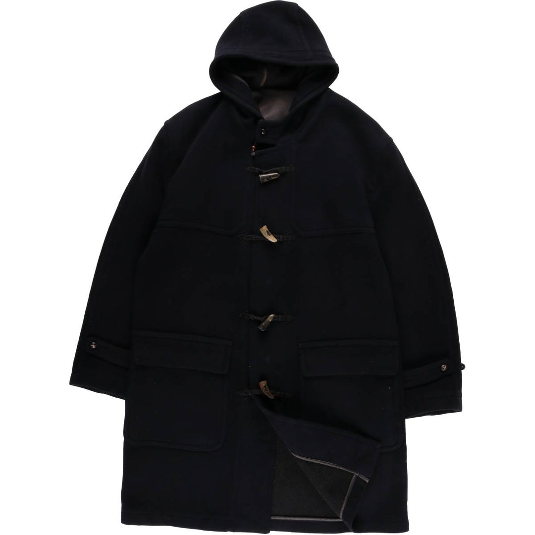 Burberry's Duffle Coat, Men's Size XL wool navy blue type Vintage Second Hand