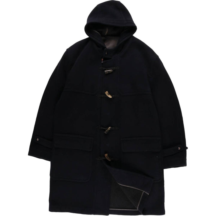 Burberry's Duffle Coat, Men's Size XL wool navy blue type Vintage Second Hand