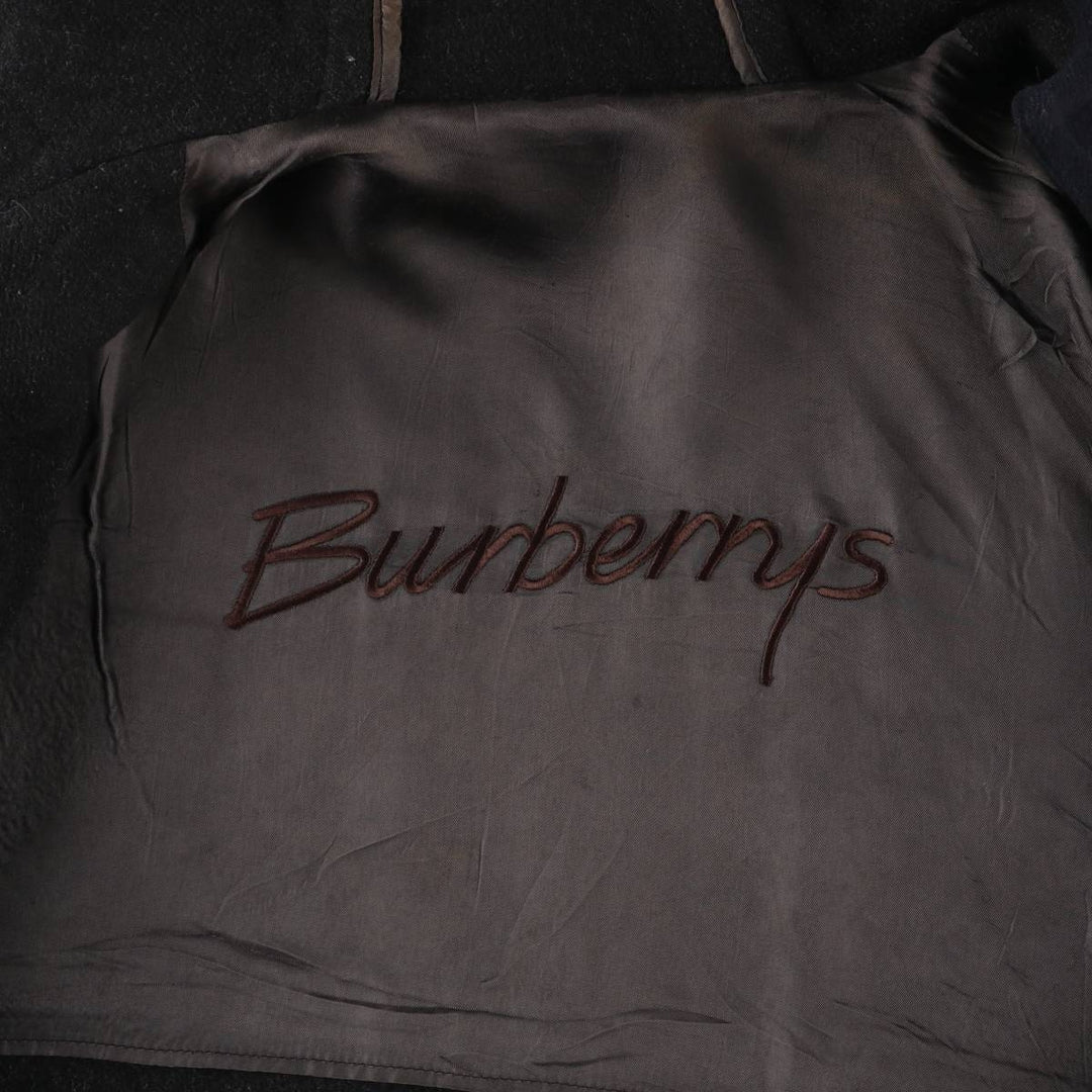 Burberry's Duffle Coat, Men's Size XL wool navy blue type Vintage Second Hand