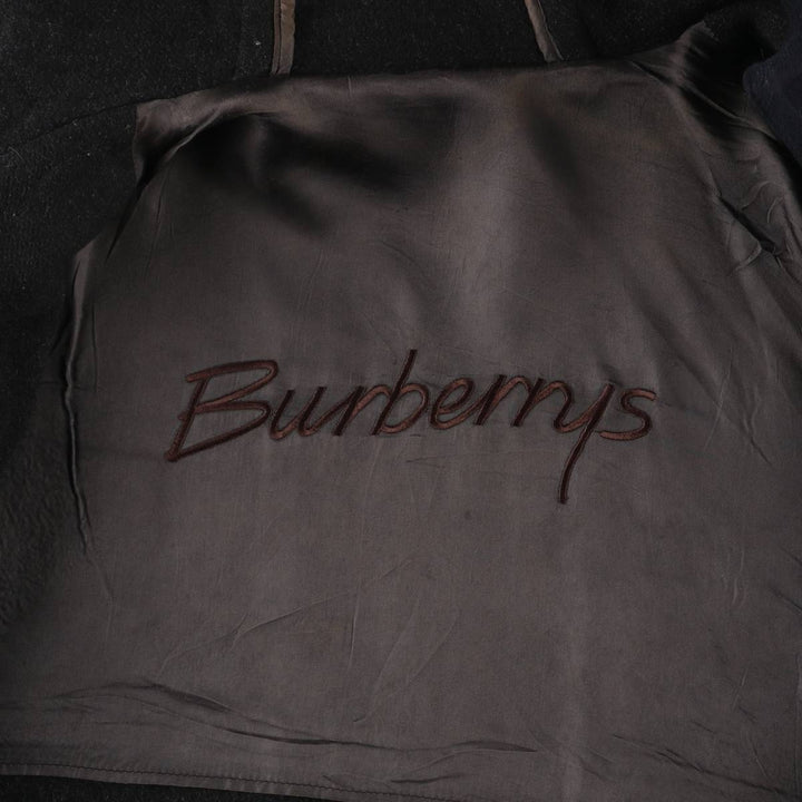 Burberry's Duffle Coat, Men's Size XL wool navy blue type Vintage Second Hand