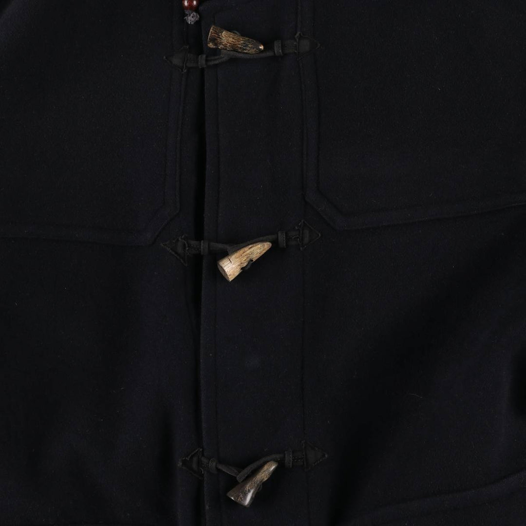 Burberry's Duffle Coat, Men's Size XL wool navy blue type Vintage Second Hand