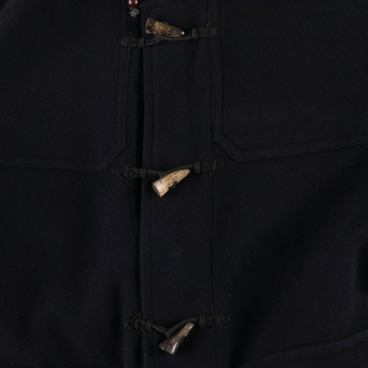 Burberry's Duffle Coat, Men's Size XL wool navy blue type Vintage Second Hand