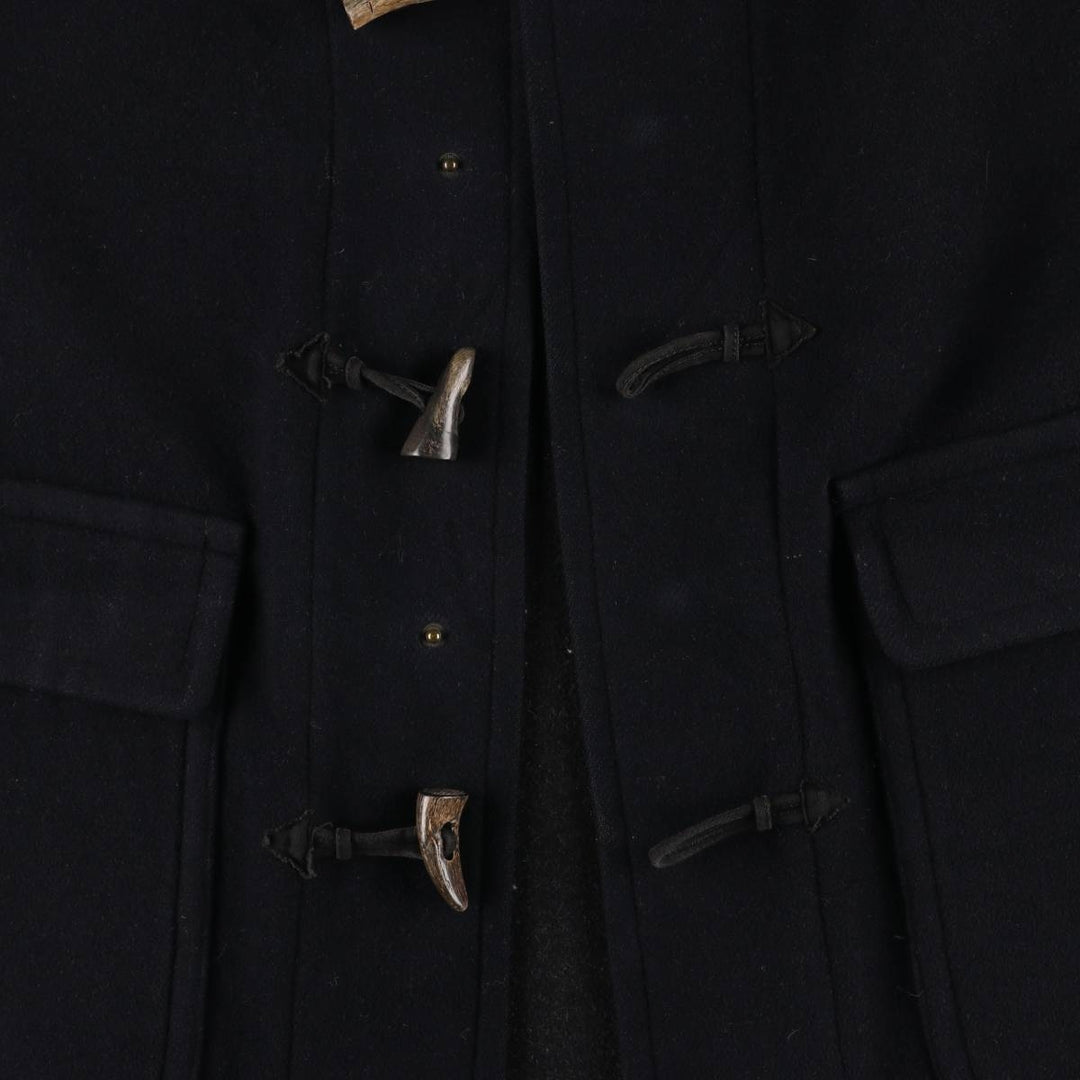 Burberry's Duffle Coat, Men's Size XL wool navy blue type Vintage Second Hand