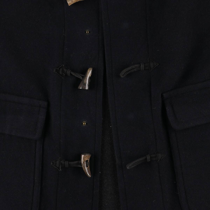 Burberry's Duffle Coat, Men's Size XL wool navy blue type Vintage Second Hand