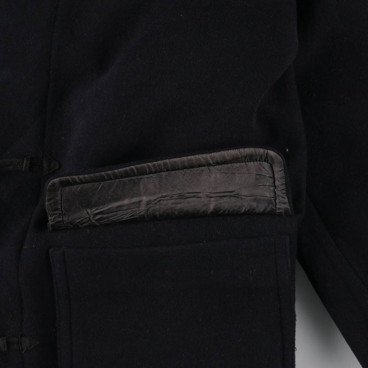 Burberry's Duffle Coat, Men's Size XL wool navy blue type Vintage Second Hand