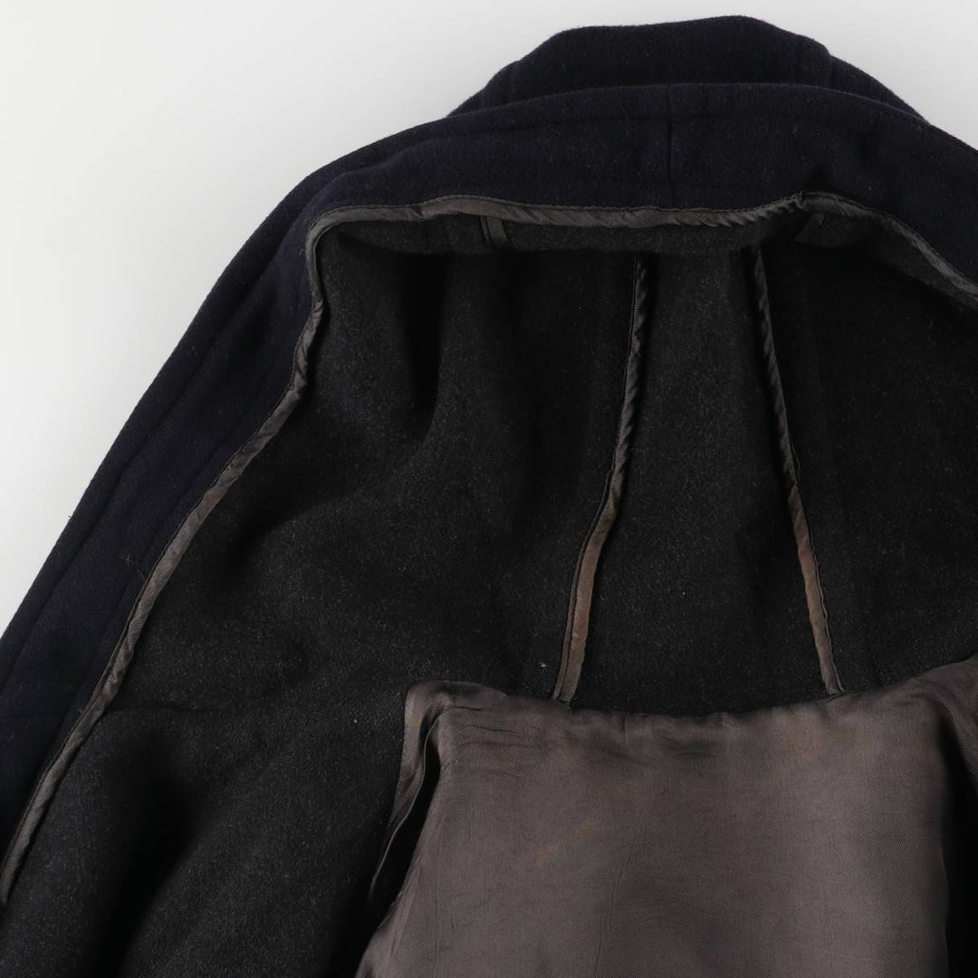 Burberry's Duffle Coat, Men's Size XL wool navy blue type Vintage Second Hand