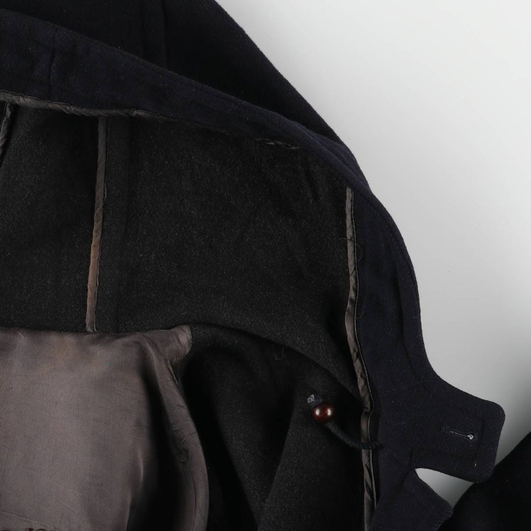 Burberry's Duffle Coat, Men's Size XL wool navy blue type Vintage Second Hand