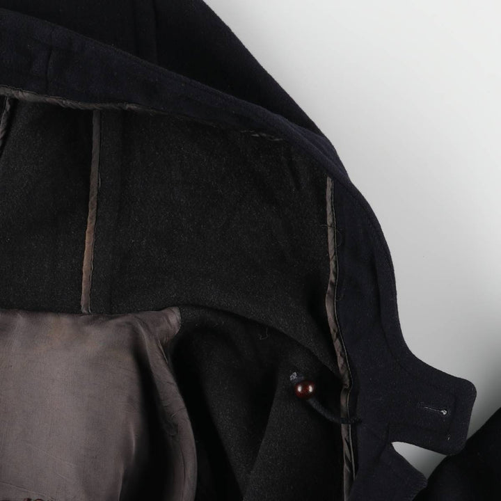 Burberry's Duffle Coat, Men's Size XL wool navy blue type Vintage Second Hand