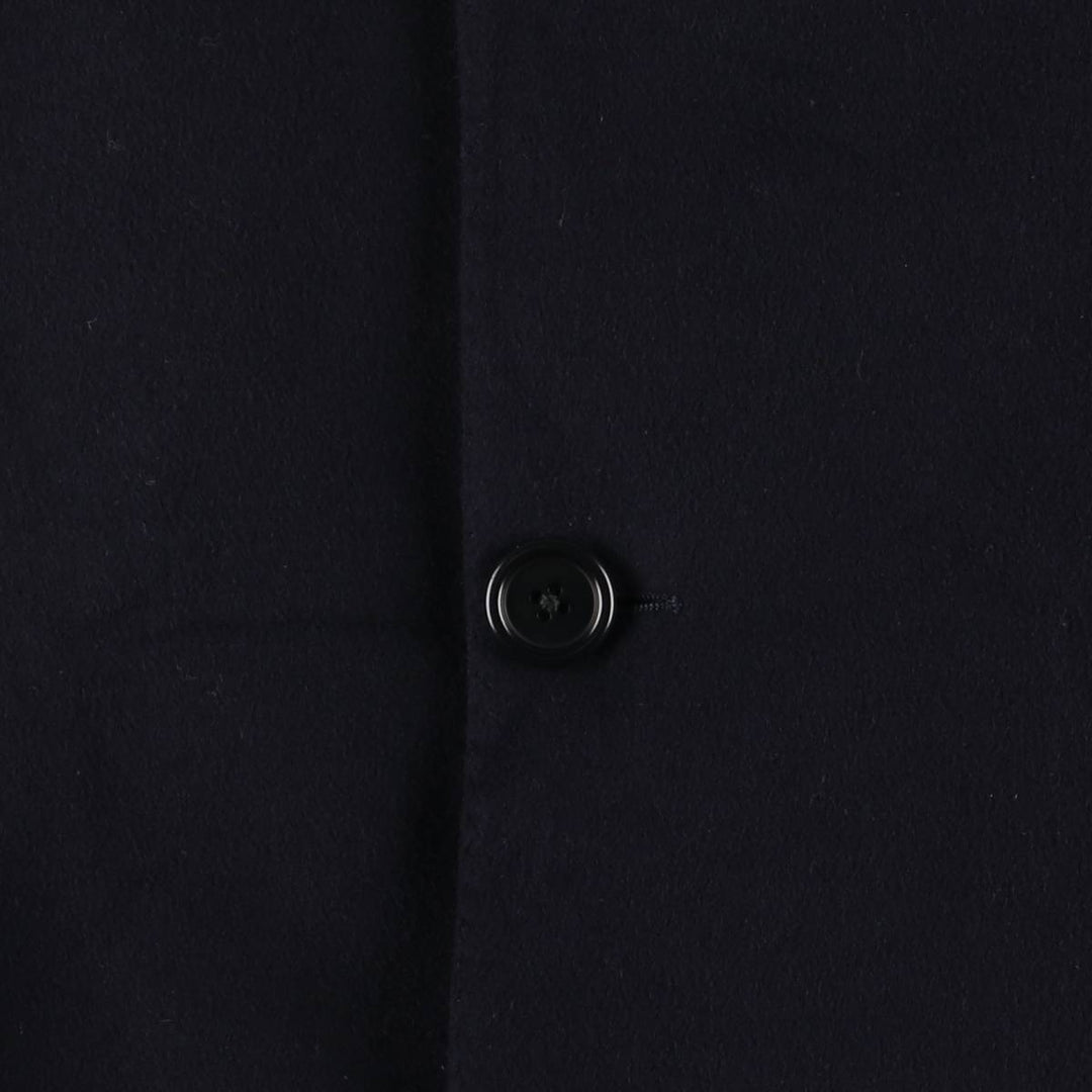 Burberry's BURBERRY LONDON Cashmere Blend Wool Chesterfield Coat, Men's Size L wool navy blue type Vintage Second Hand