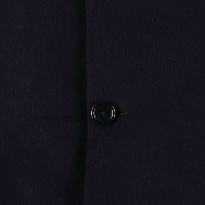 Burberry's BURBERRY LONDON Cashmere Blend Wool Chesterfield Coat, Men's Size L wool navy blue type Vintage Second Hand